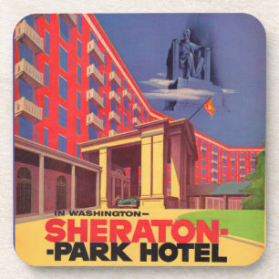 Posavasos Sheraton Park Hotel - Washington, DC y BEAU, años 
