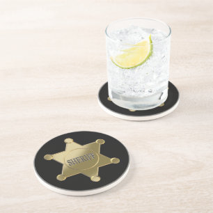 Posavasos Sheriff golden star