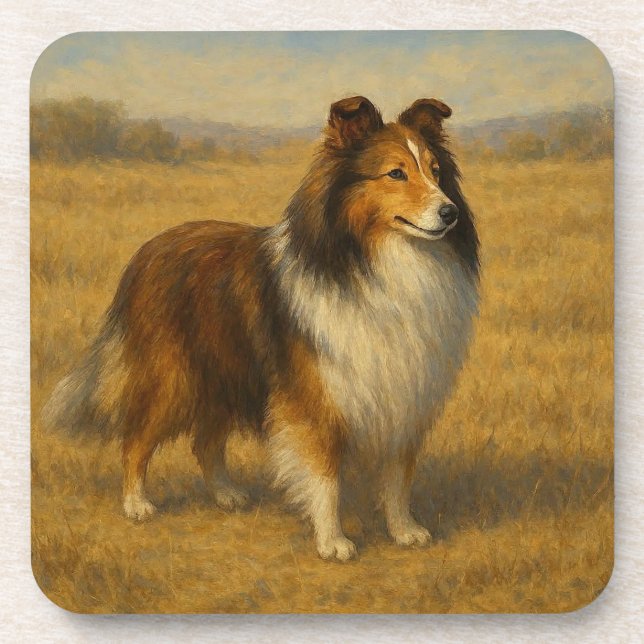Posavasos Shetland Sheepdog (Frente)