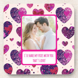 Posavasos Shimmer Purple Heart Comparte Mis Fries