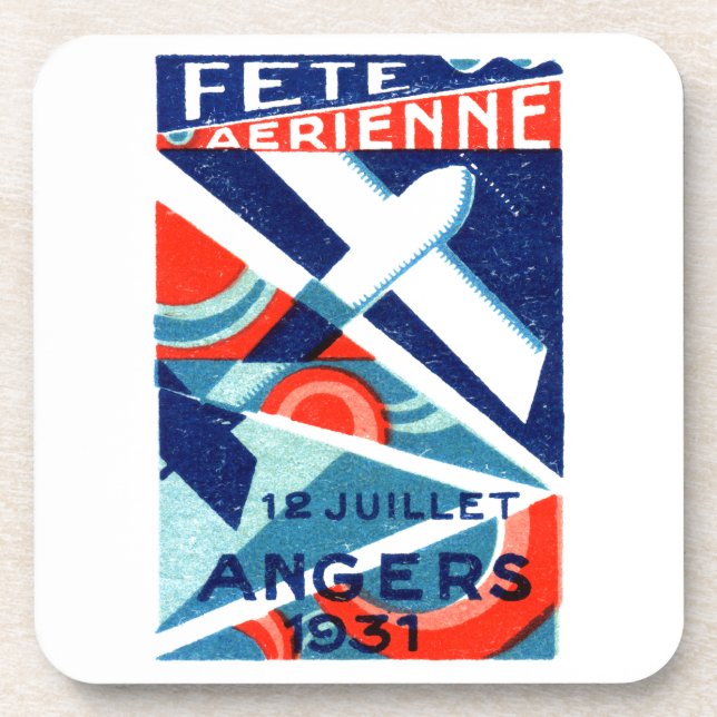 Posavasos Show Aéreo Internacional de Francia de 1931 (Frente)