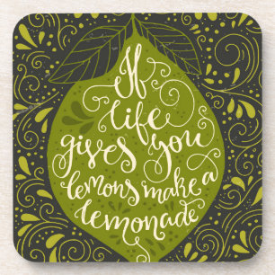 Posavasos Si la vida le da los limones hacen una limonada
