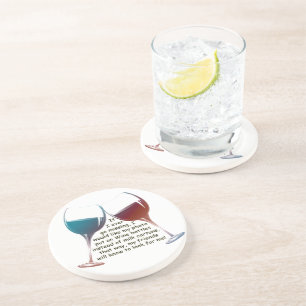 Posavasos Si voy nunca a faltar… el vino de la diversión 