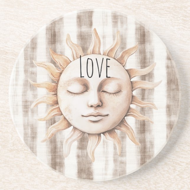Posavasos Sicily Crema Rústica Crema Rayas Sol (Frente)