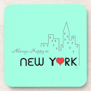Posavasos Siempre feliz en Nueva York