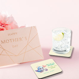 Posavasos Siempre mi madre - Mamá de pájaro y bebé