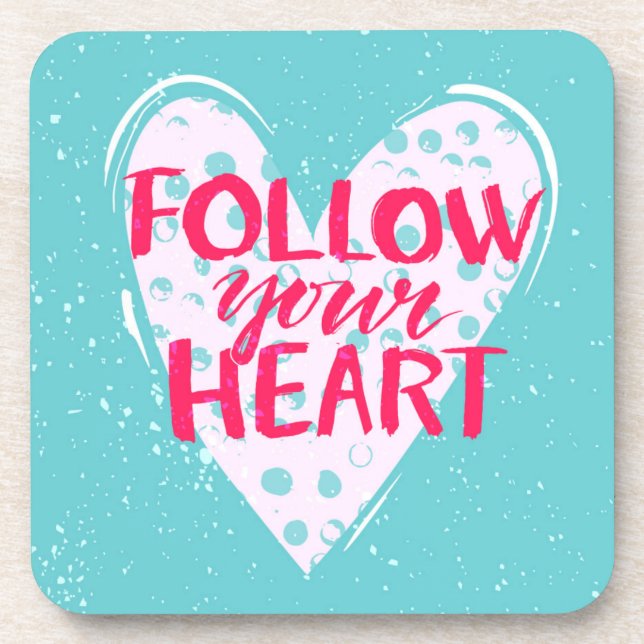 Posavasos Siga su corazón 2 (Frente)