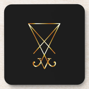 Posavasos Sigil del símbolo de Lucifer- A del satanism