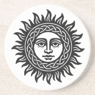 Posavasos Sigilo de Rostro Solar - Camiseta del Emblema del