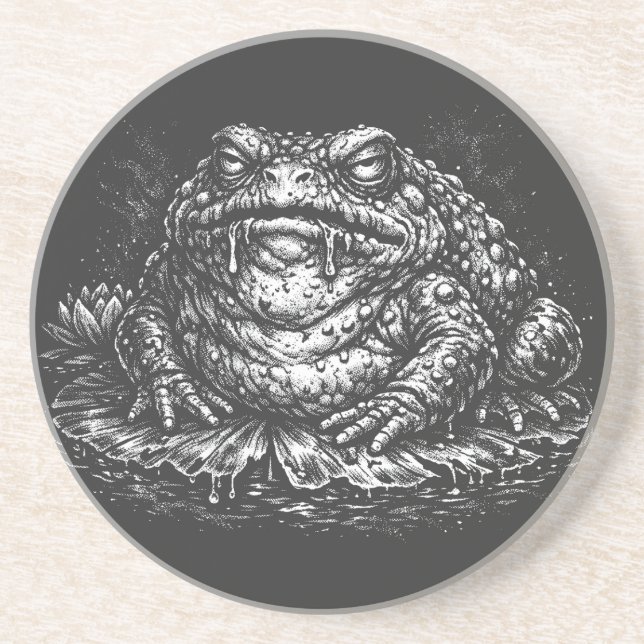 Posavasos Sigilo del Sapo Embrujado por BurnsInHell (Frente)