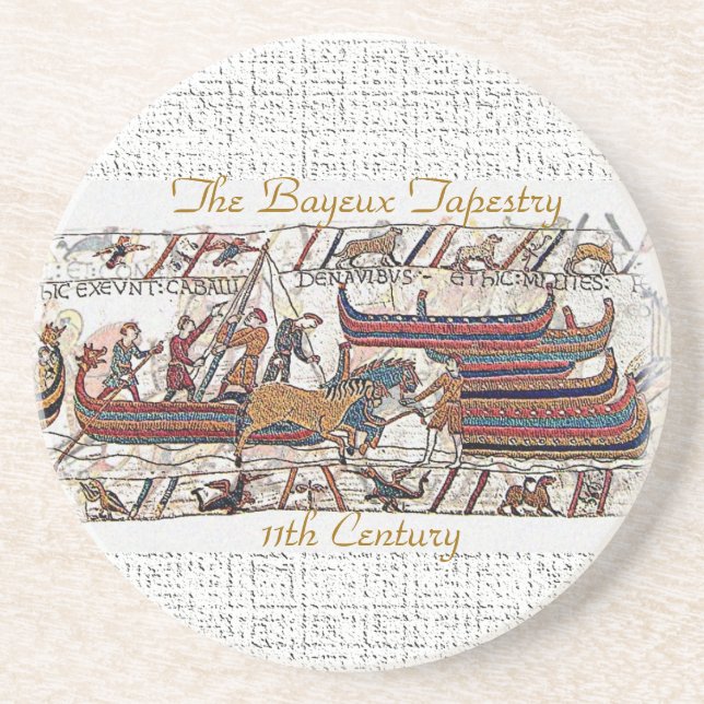 Posavasos Siglo XI de la tapicería de Bayeux (Frente)