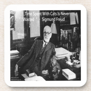 Posavasos Sigmund Freud En Su Oficina & Cita Divertida De Ga