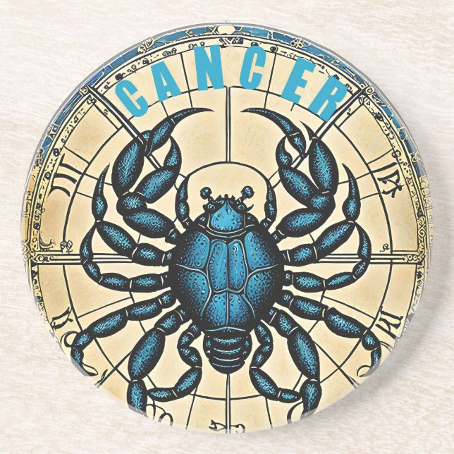 Posavasos Signo de astrología de cáncer (Frente)