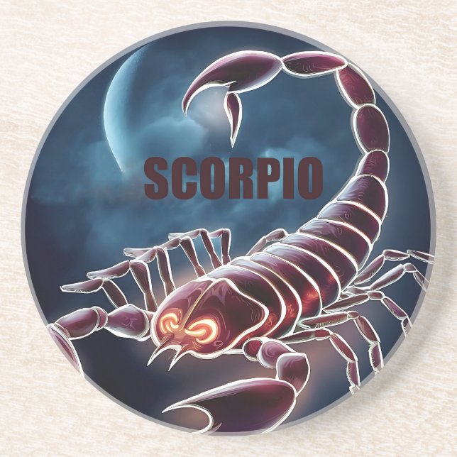 Posavasos Signo de astrología de Scorpio (Frente)