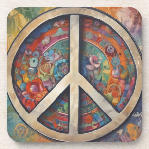 Posavasos Signo de paz arte pop