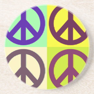 Posavasos Signo de paz arte pop