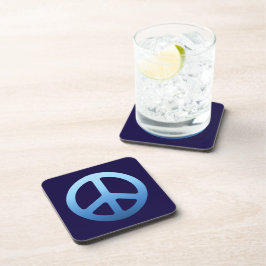 Posavasos Signo de paz azul