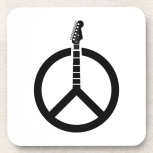 Posavasos Signo de paz de guitarra