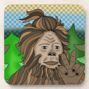 Posavasos Signo de paz Sasquatch