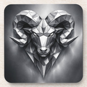 Posavasos signo zodiacal Aries estilo masculino