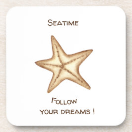 Posavasos Sigue tus sueños acuarela Seatime Starfish