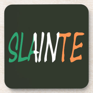 Posavasos Silencio en la bandera irlandesa Monstruo plástic