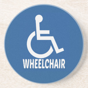 Posavasos silla de ruedas para discapacitados