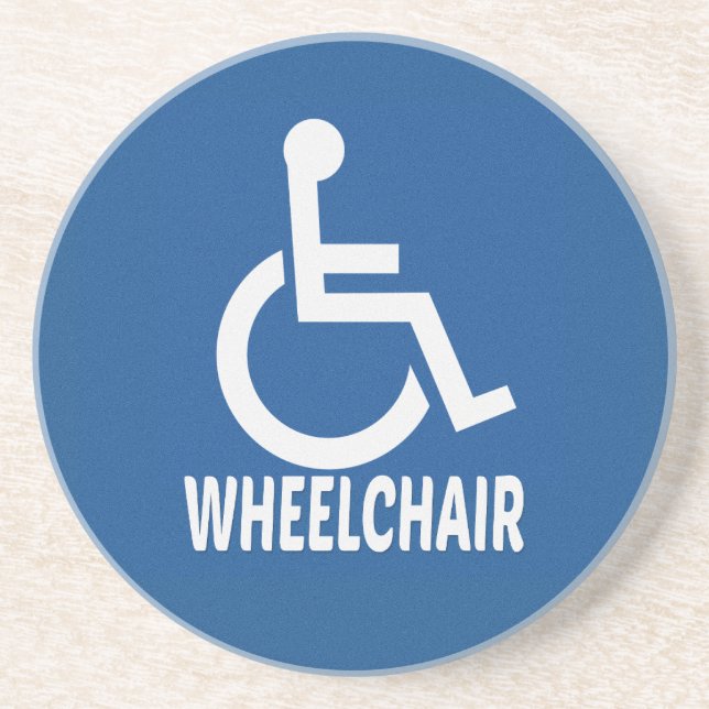 Posavasos silla de ruedas para discapacitados (Frente)