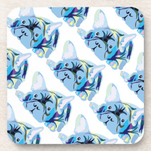 Posavasos Silueta de Bulldog Francés