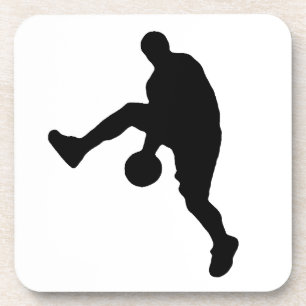 Posavasos Silueta de jugador de baloncesto