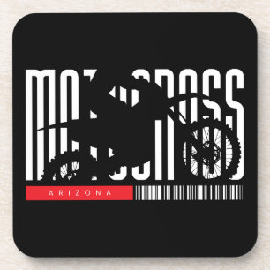 Posavasos Silueta de Motocicleta de Motocross de Arizona