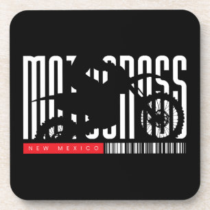 Posavasos Silueta de motocicleta de Motocross de Nuevo Méxic