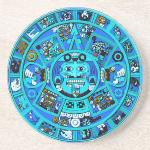 Posavasos ¡Símbolo azteca maya antiguo - extremo del mundo