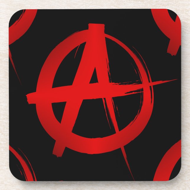 Posavasos Símbolo de anarquía (Frente)