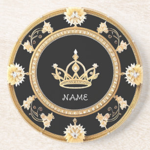 Posavasos Símbolo de Corona Real Ornata Elegante