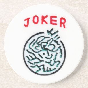 Posavasos Símbolo de juego MahJong Tapa de broma