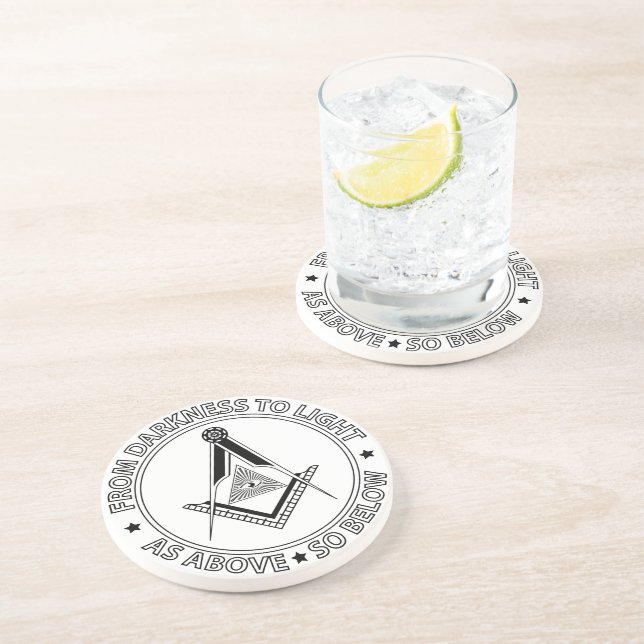 Posavasos Símbolo de masonería (Lado)