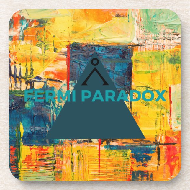 Posavasos Símbolo de paradoja de Fermi (Frente)