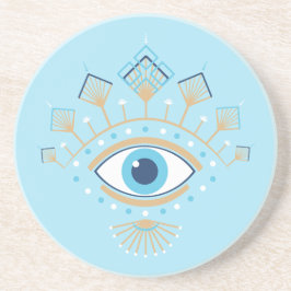 Posavasos Símbolo de protección turco de ojo de maldad grieg