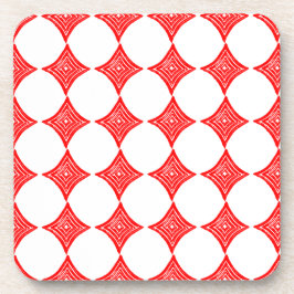 Posavasos Símbolo de tarjeta de reproducción roja forma de d