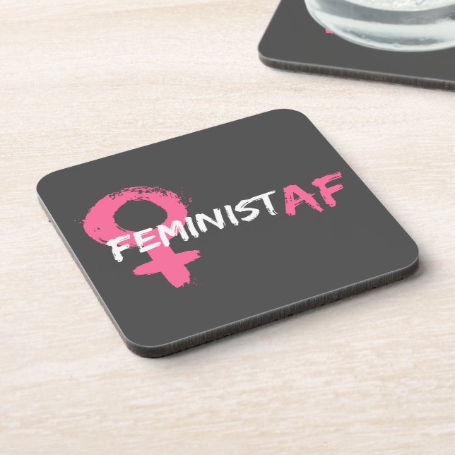 Posavasos Símbolo femenino AF feminista (Lado Izquierdo)