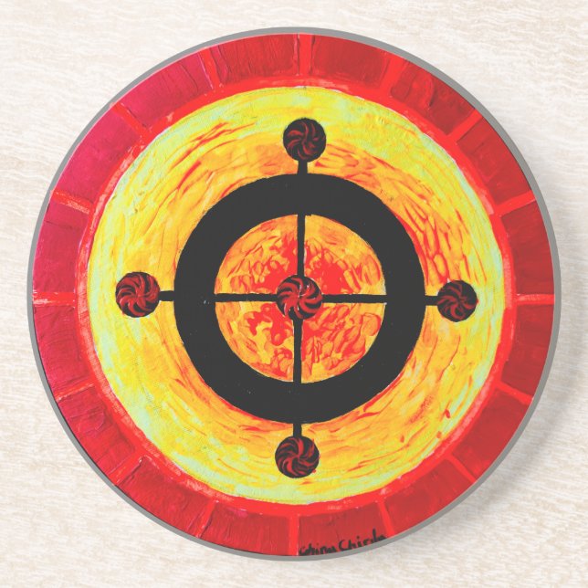 Posavasos Símbolo solar celta (Frente)