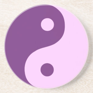 Posavasos Símbolo taoísta Yin Yang Púrpura