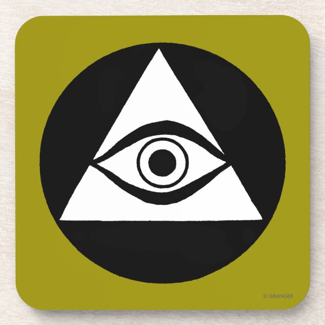 Posavasos Símbolo: Todo el ojo que ve (Frente)