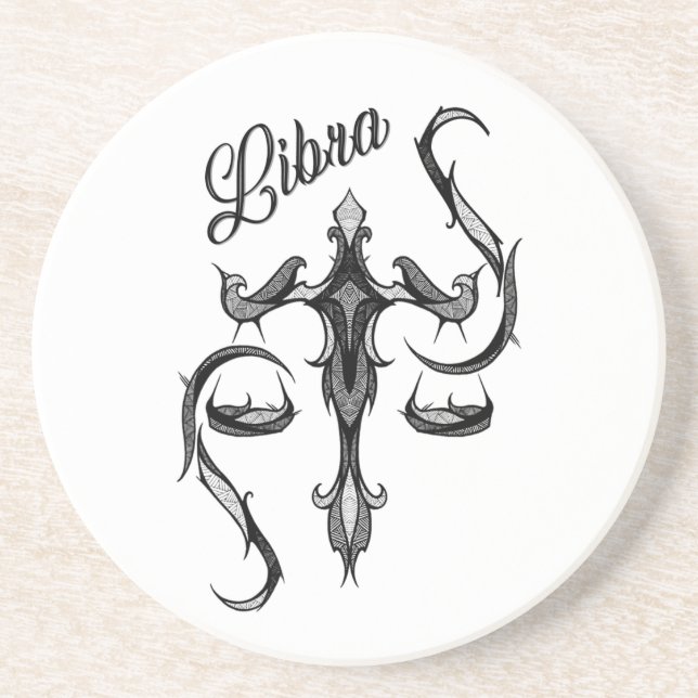 Posavasos Símbolo zodiacal de Libra (Frente)