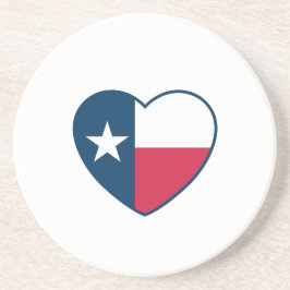 Posavasos Símbolos de Texas, Bandera de Texas, corazón