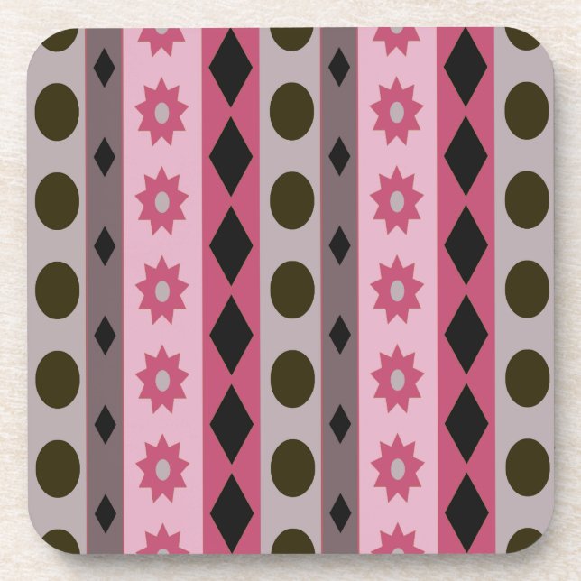 Posavasos SÍMBOLOS rosados (Frente)