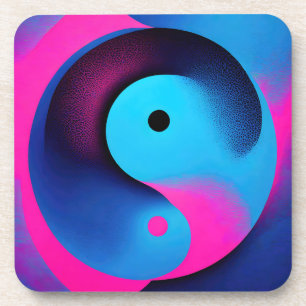 Posavasos Simetría espiritual Yin Yang Arte abstracto colori