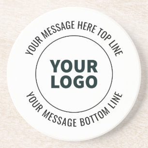 Posavasos Simple de reemplazar con su logotipo o imagen