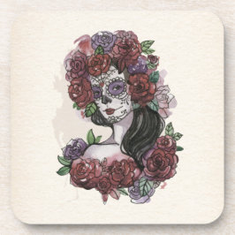Posavasos Simple Día de los Muertos dibujado a mano | Posava